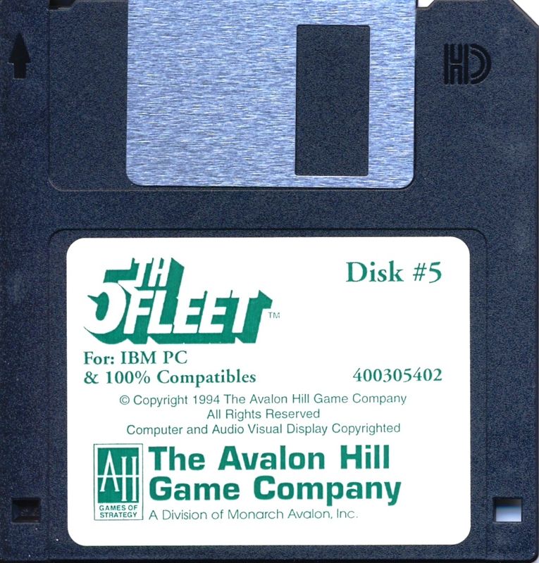 Media for 5th Fleet (DOS): Disk 5