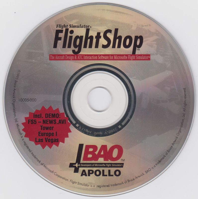 Media for Flight Simulator Flight Shop (Windows 3.x): version 5