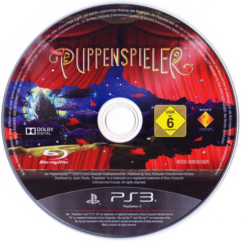 Media for Puppeteer (PlayStation 3)