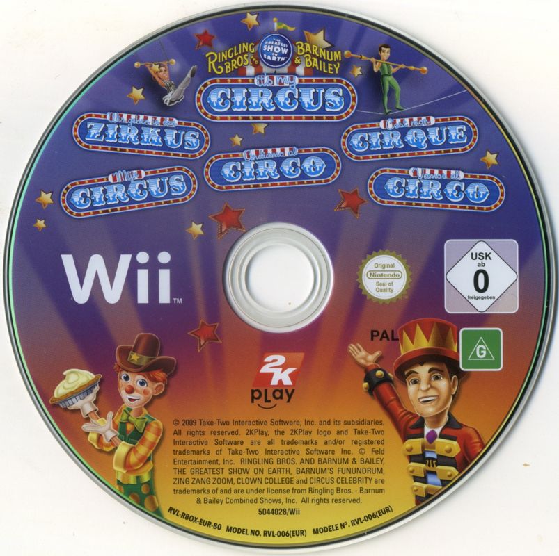 Media for Ringling Bros. and Barnum & Bailey: The Greatest Show on Earth (Wii)