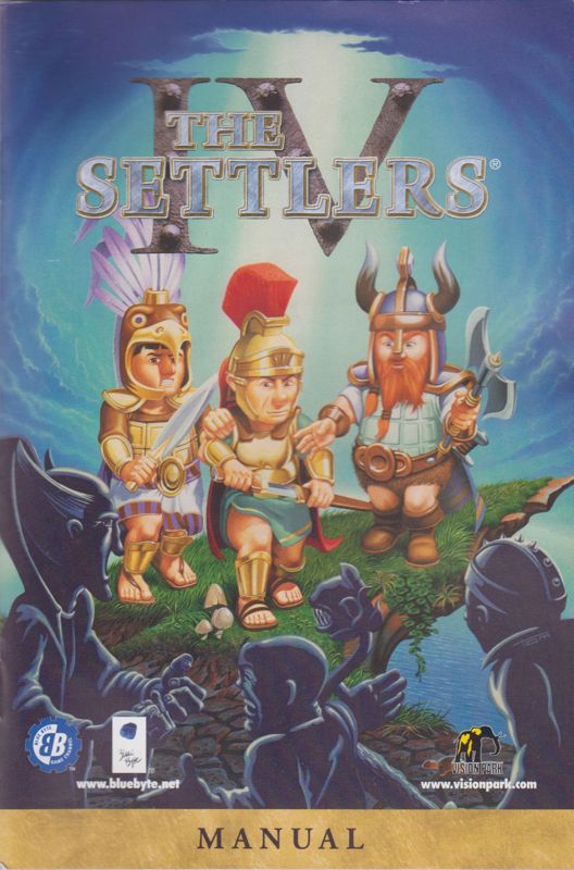Manual for The Settlers: Fourth Edition (Windows) (Vision Park 2001 release - English language version): Front