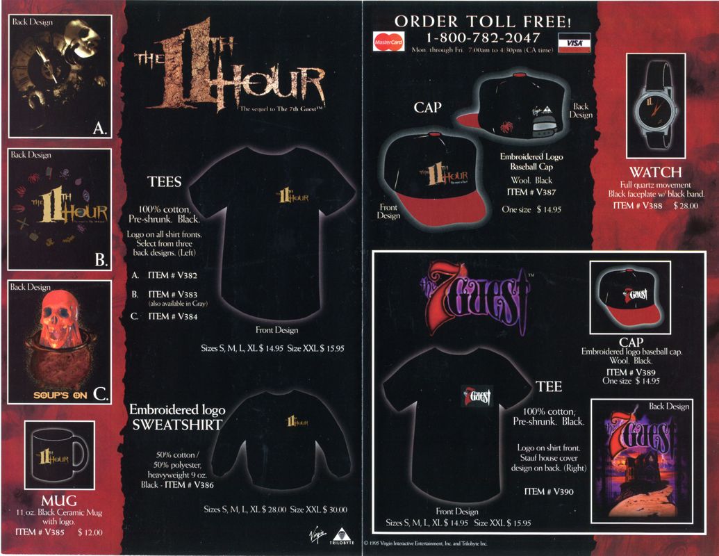 Advertisement for The 11th Hour (DOS): Catalog Back