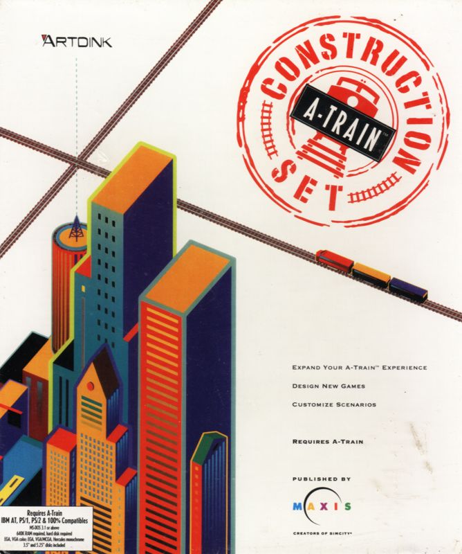 Front Cover for A-Train Construction Set (DOS)