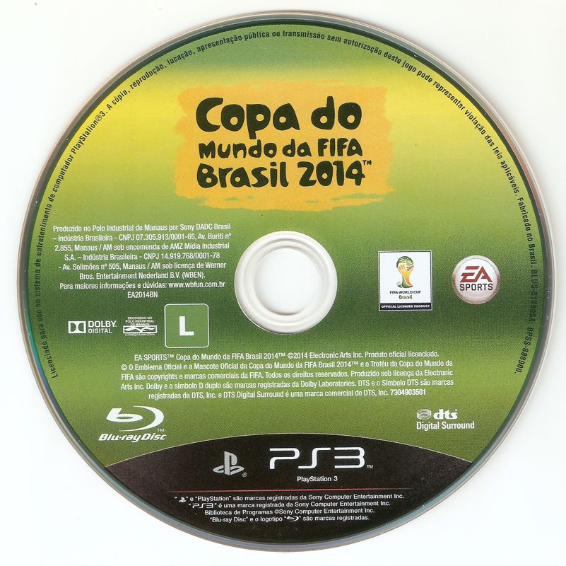 Media for 2014 FIFA World Cup Brazil (PlayStation 3)
