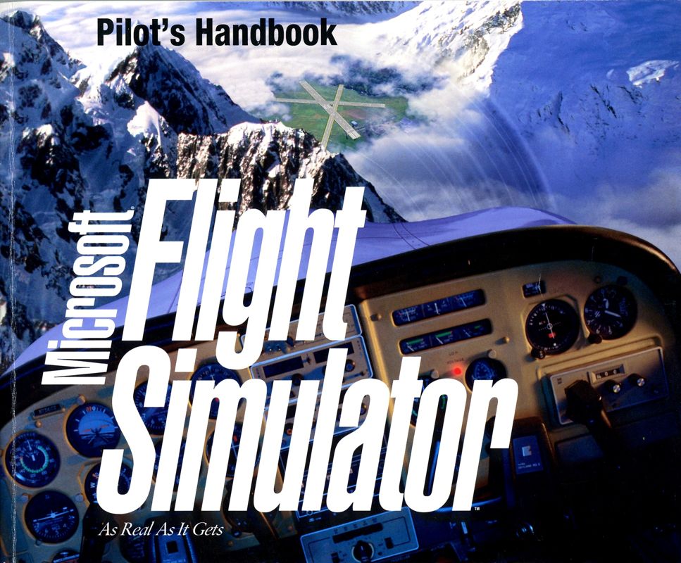 Manual for Microsoft Flight Simulator (v5.0) (DOS): Front