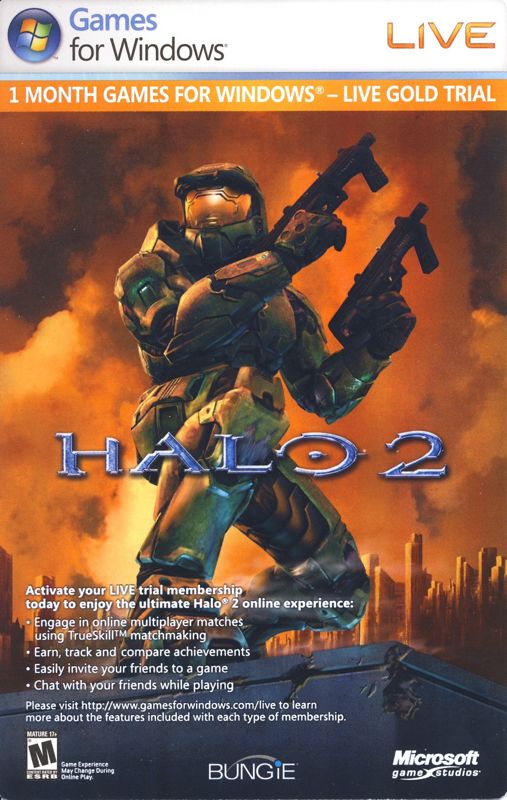 Advertisement for Halo 2 (Windows): Live - Front