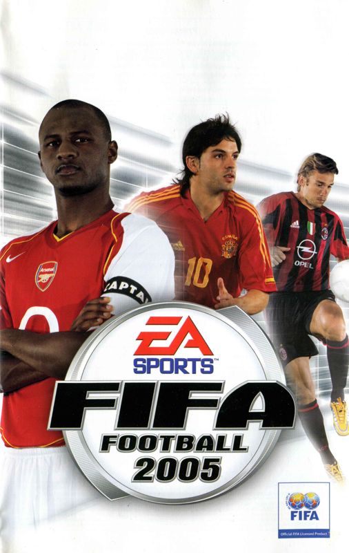 Manual for FIFA Soccer 2005 (PlayStation 2) (Platinum release): Front