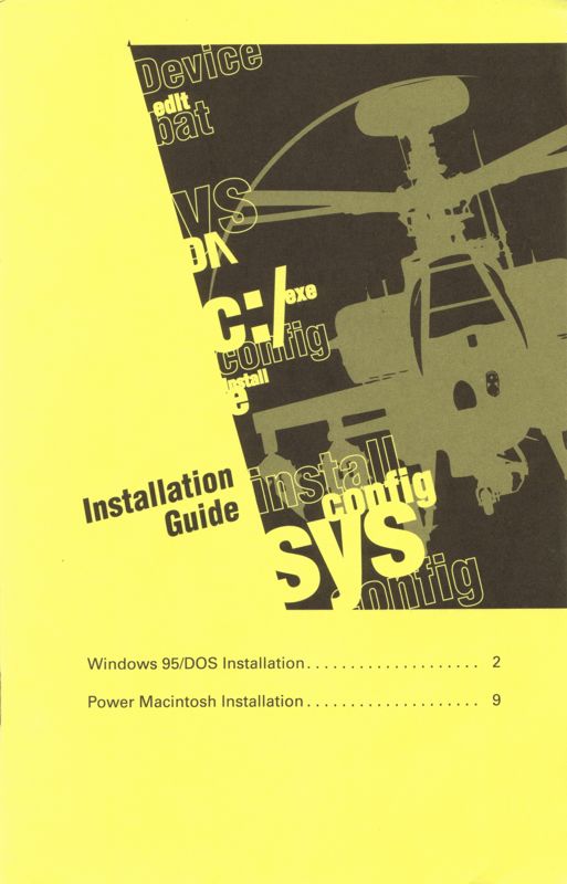 Extras for Apache (DOS and Windows) (1996 version): Installation Guide - Front