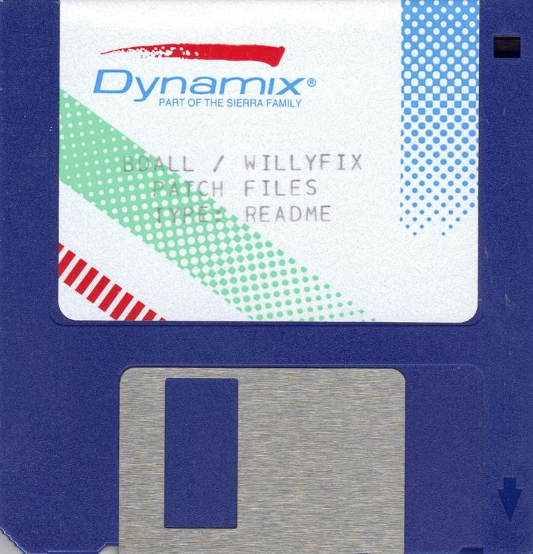 Media for The Adventures of Willy Beamish (DOS) (Value Priced Release): Willyfix Patch Files Disk