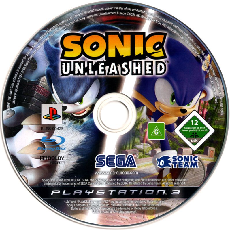 Media for Sonic Unleashed (PlayStation 3)