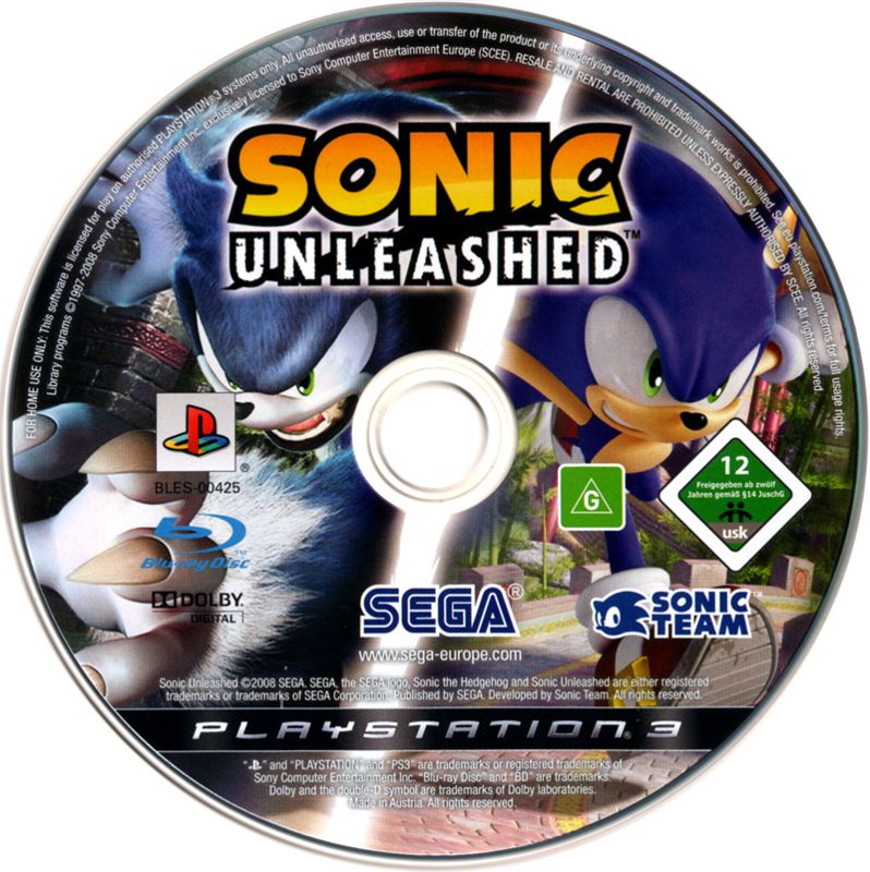 Sonic: Unleashed cover or packaging material - MobyGames