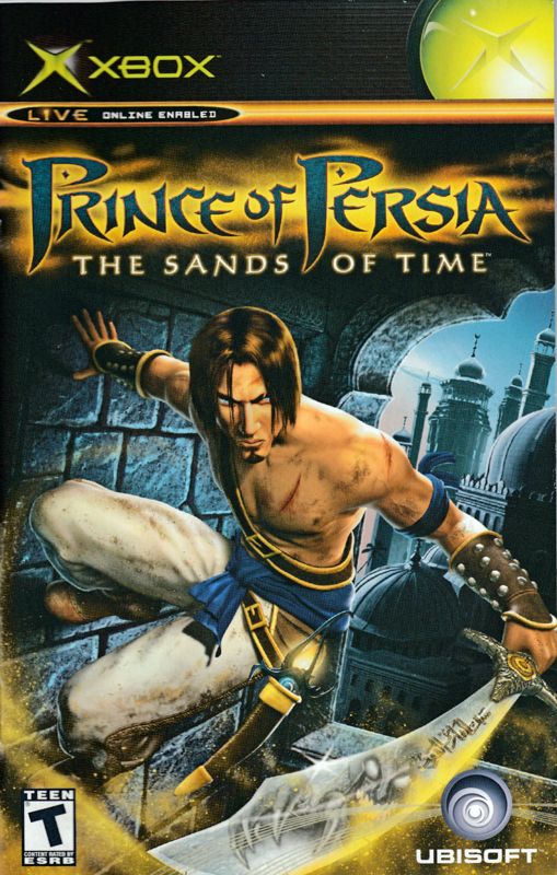 Manual for Prince of Persia: The Sands of Time (Xbox): Front