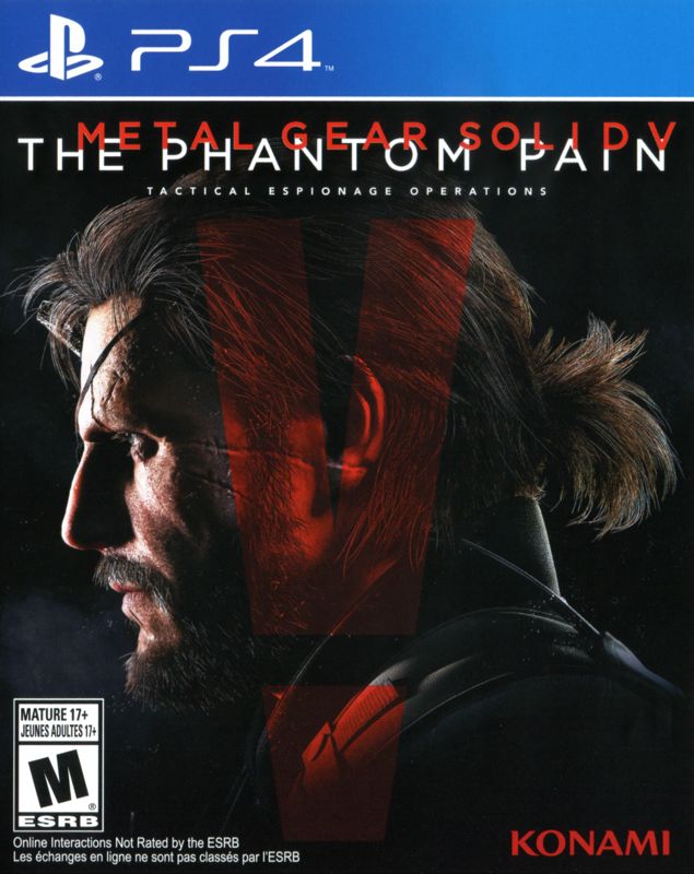 Front Cover for Metal Gear Solid V: The Phantom Pain (PlayStation 4)