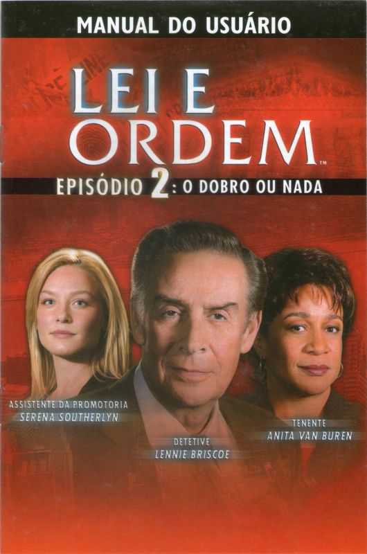 Manual for Law & Order II: Double or Nothing (Windows): Front