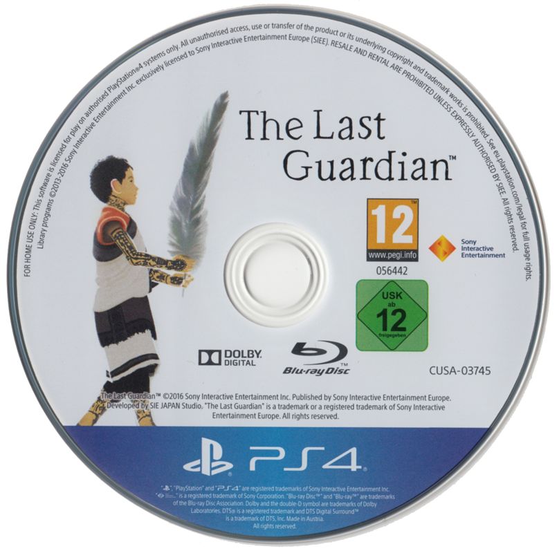 Media for The Last Guardian (Collector's Edition) (PlayStation 4)