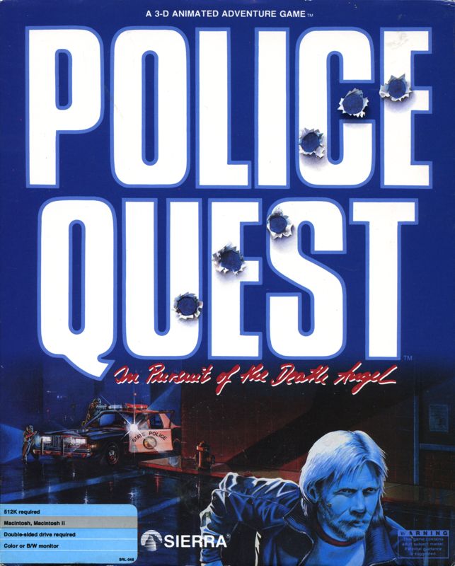 Front Cover for Police Quest: In Pursuit of the Death Angel (Macintosh)