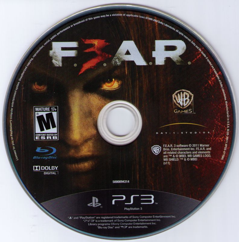 Media for F.3.A.R. (PlayStation 3)
