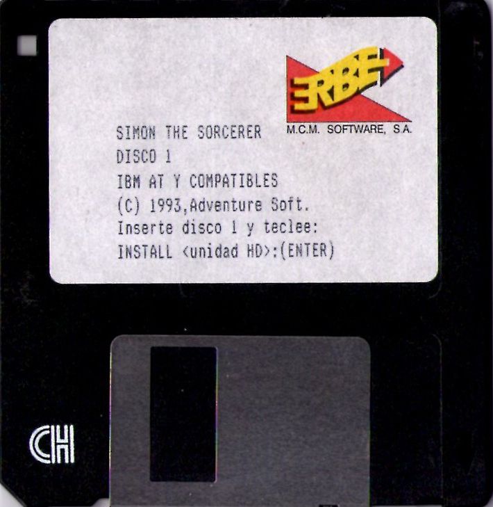 Media for Simon the Sorcerer (DOS): Disk 1