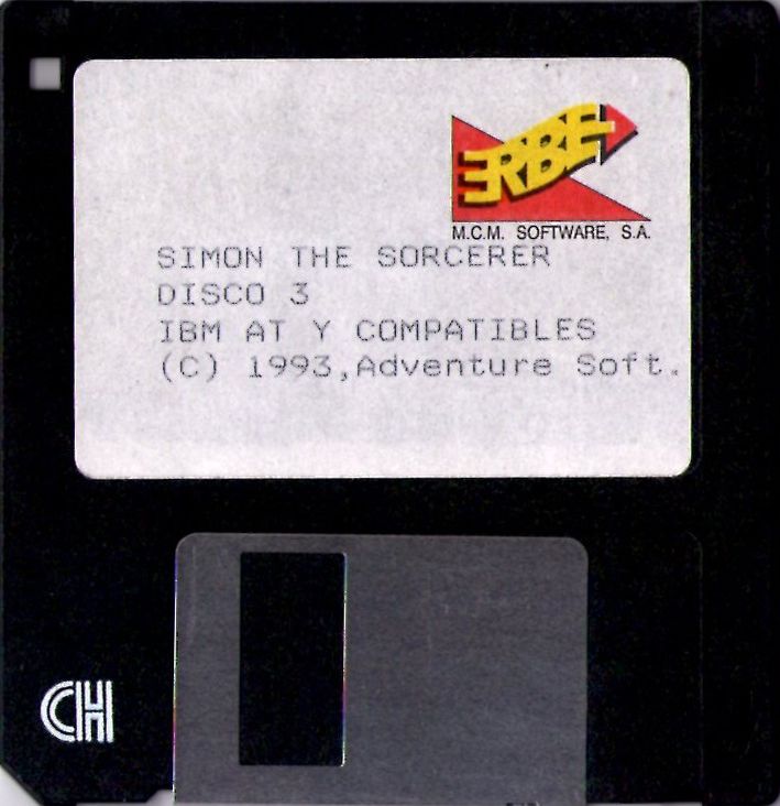 Front Cover for Simon the Sorcerer (DOS): Disk 3