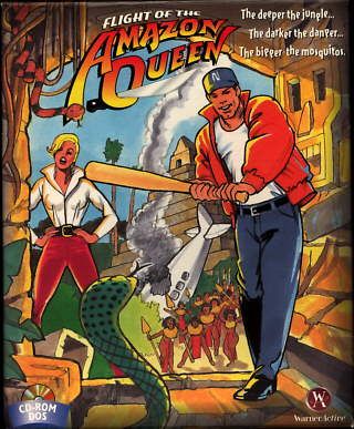 Front Cover for Flight of the Amazon Queen (DOS)