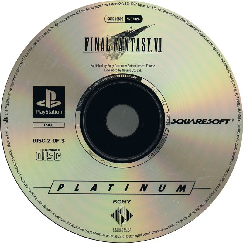 Final Fantasy VII cover or packaging material - MobyGames