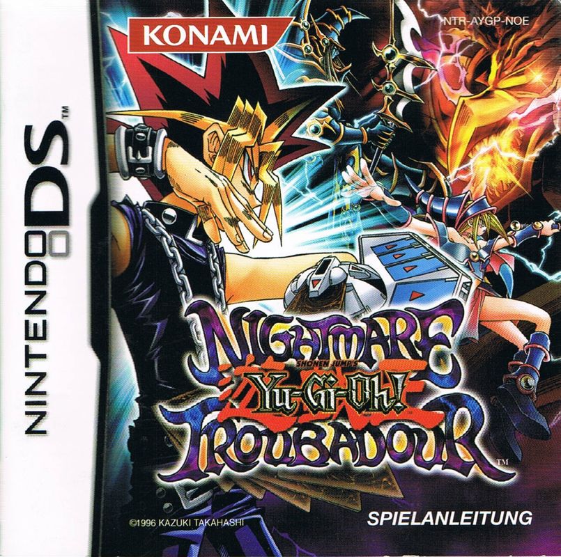Manual for Yu-Gi-Oh!: Nightmare Troubadour (Nintendo DS): Front