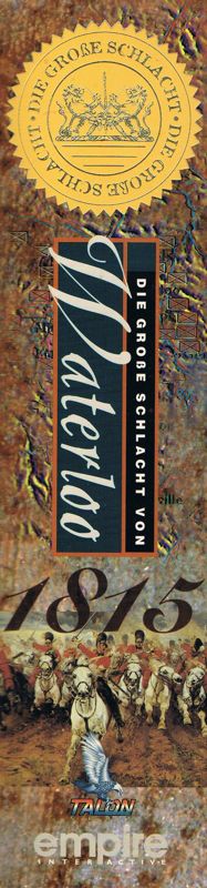 Spine/Sides for Battleground 3: Waterloo (Windows and Windows 16-bit): Left