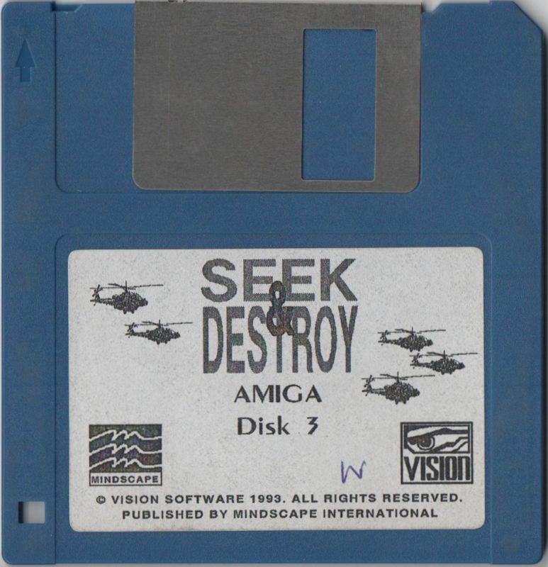 Media for Seek and Destroy (Amiga): Disk 3