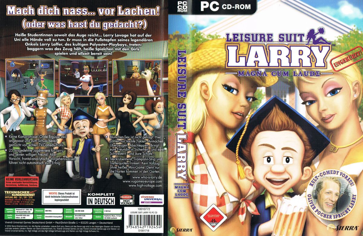 Leisure Suit Larry: Magna Cum Laude (Uncut and Uncensored!) cover or  packaging material - MobyGames