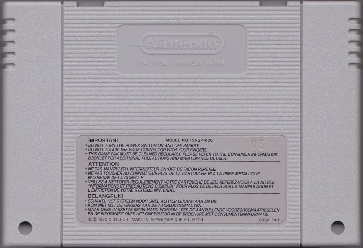 Media for Pilotwings (SNES): Back