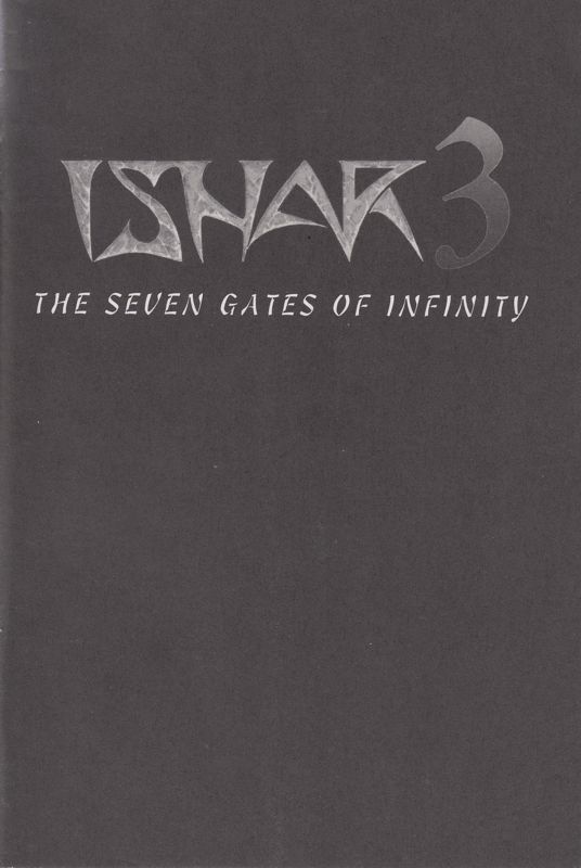 Manual for Ishar 3: The Seven Gates of Infinity (Atari ST) (Atari Falcon Disk version): Front