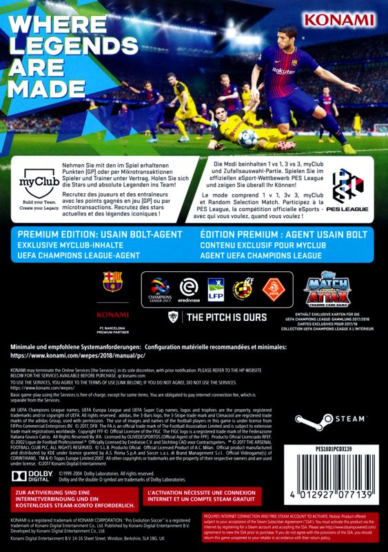 PES 2012: Pro Evolution Soccer cover or packaging material - MobyGames