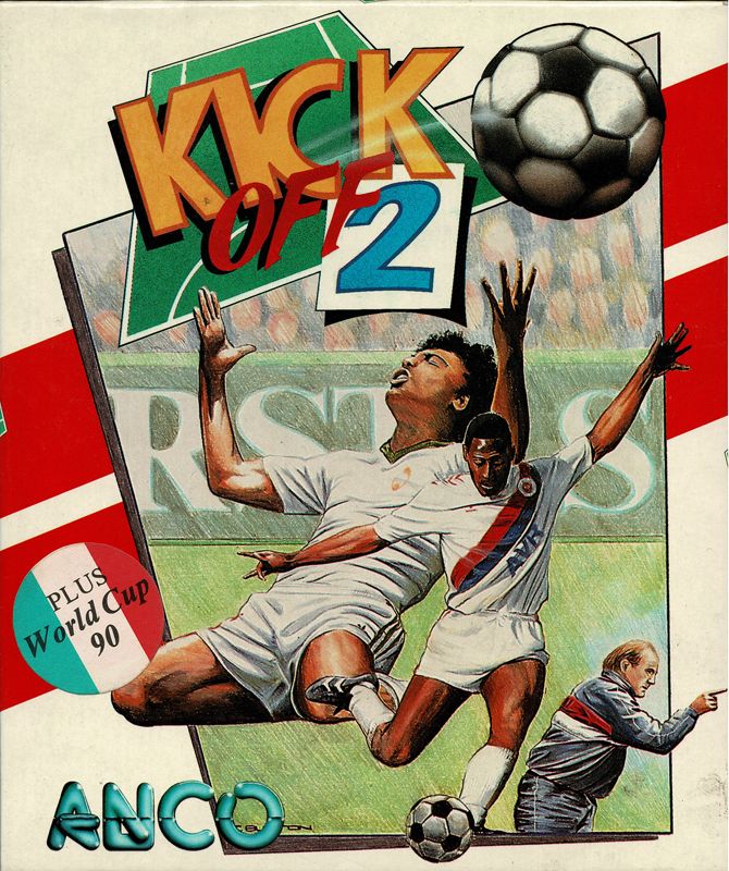 Front Cover for Kick Off 2 (Atari ST) (Contains also 'World Cup 90' on the same disk.)