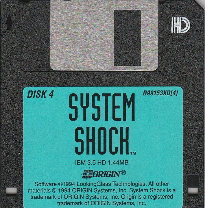 Media for System Shock (DOS): Disk 4