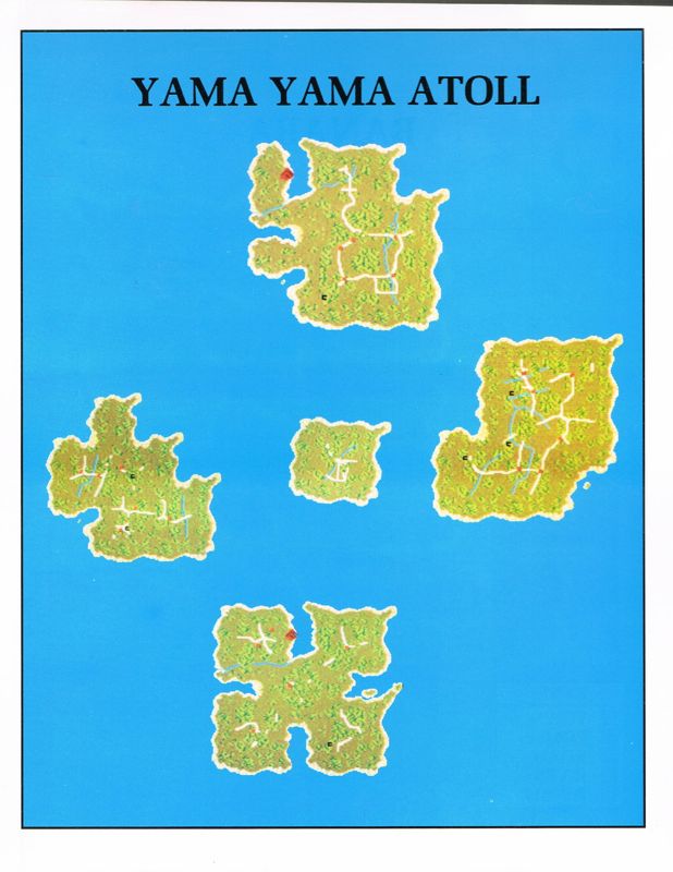 Map for Pacific Islands (DOS): Yama Yama Atoll
