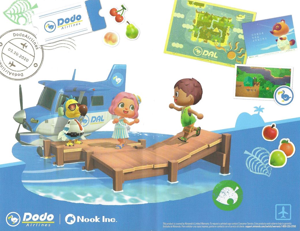 Inside Cover for Animal Crossing: New Horizons (Nintendo Switch)