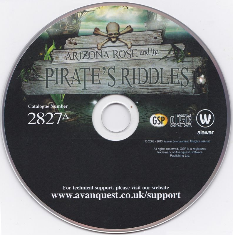 Media for Arizona Rose and the Pirates' Riddles (Windows) (GSP / Avanquest release)