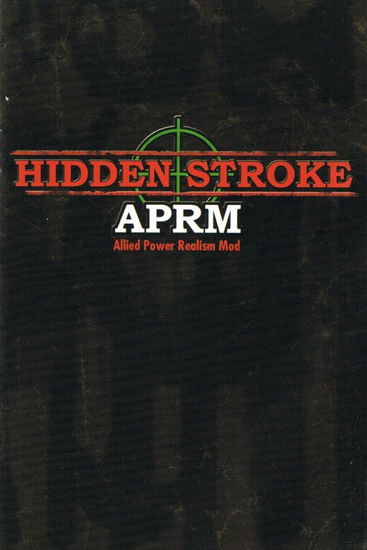 Manual for Hidden Stroke: APRM (Windows): Front