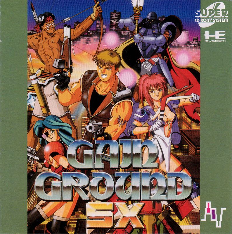 Front Cover for Gain Ground (TurboGrafx CD): Manual - Front