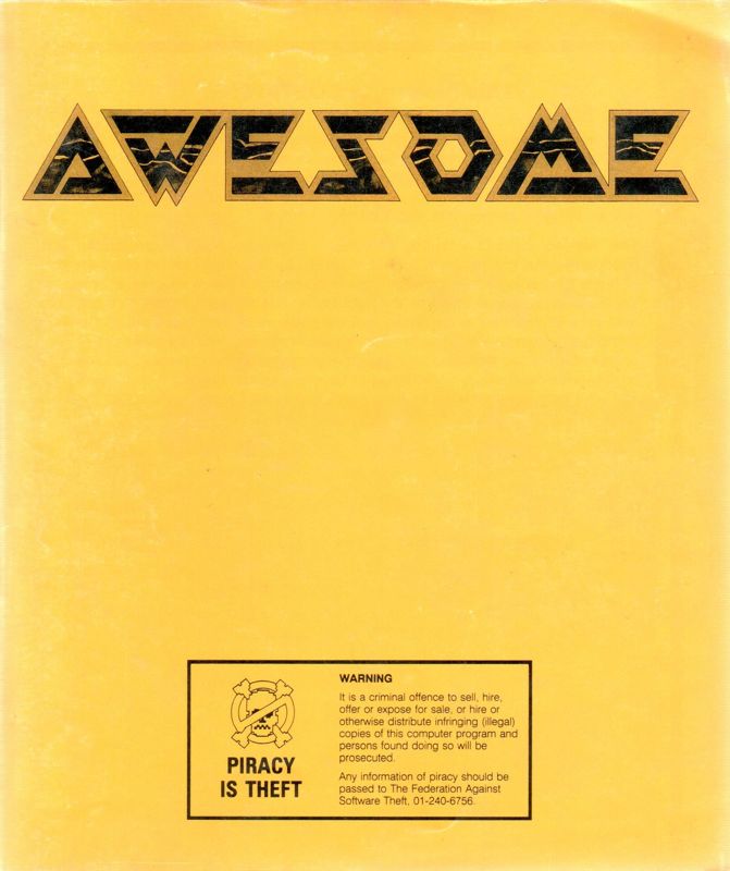 Manual for Awesome (Amiga)