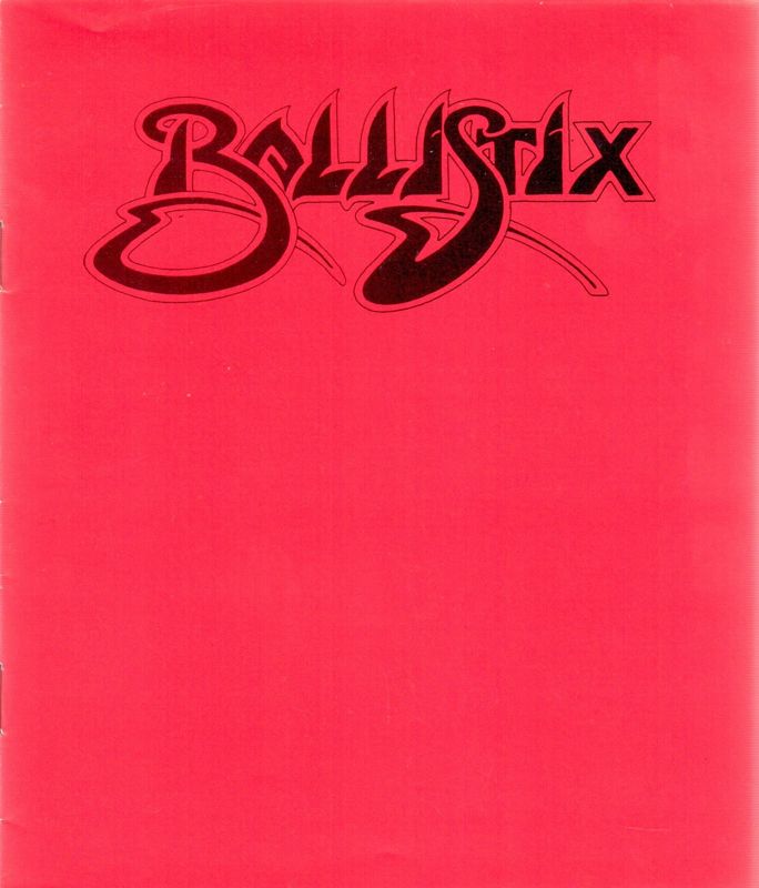 Manual for Ballistix (Amiga)