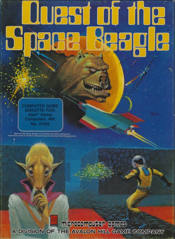 Front Cover for Quest of the Space Beagle (Atari 8-bit)