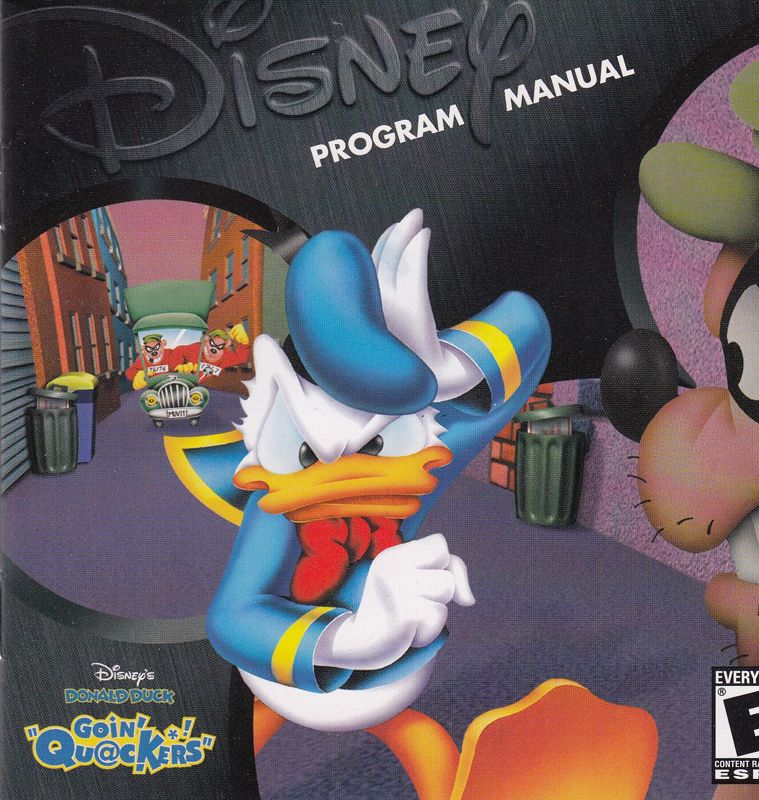 Manual for Disney's Donald Duck: Goin' Quackers (Windows): Front