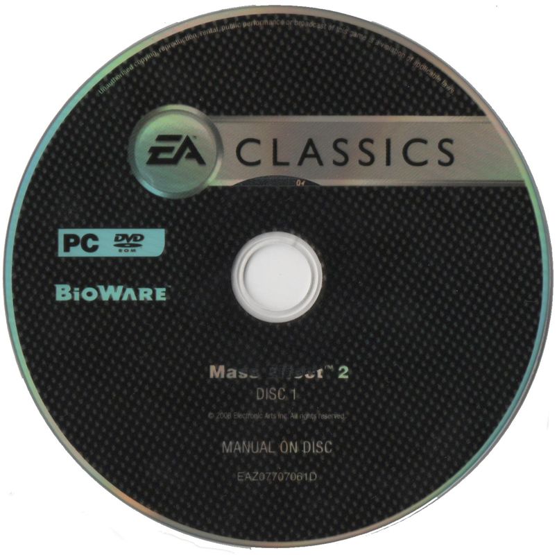 Media for Mass Effect 2 (Windows) (EA Classics release): Disc 1