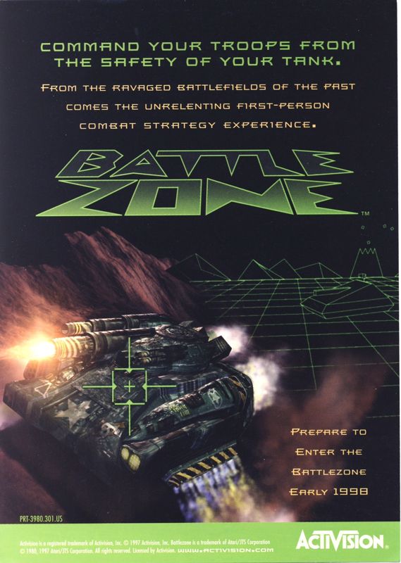 Advertisement for Dark Reign: The Future of War (Windows): Battlezone