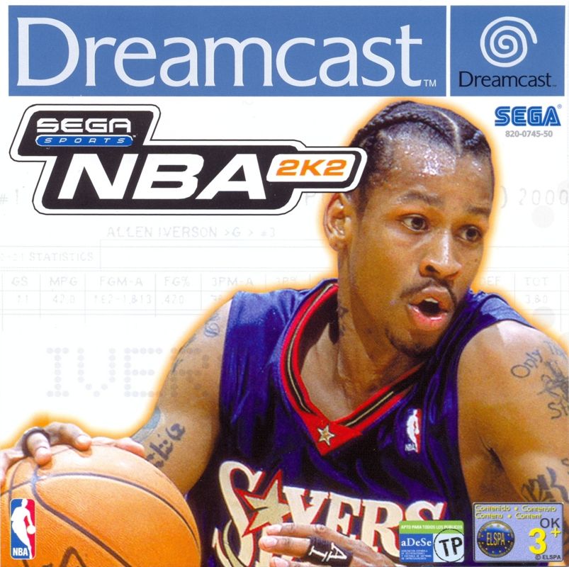Front Cover for NBA 2K2 (Dreamcast)