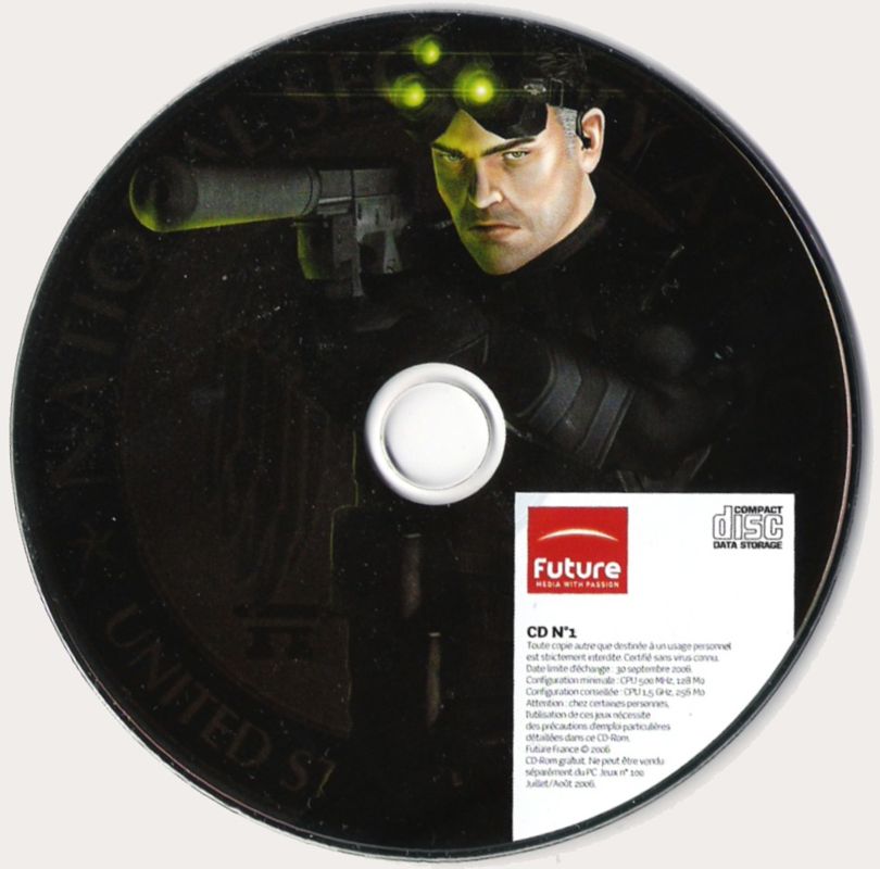 Media for Tom Clancy's Splinter Cell (Windows) (PC Jeux n°100 - couvermount July/August 2006): Disc 1