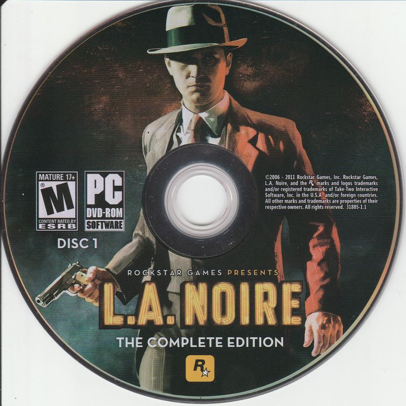 Media for L.A. Noire: The Complete Edition (Windows): Disc 1