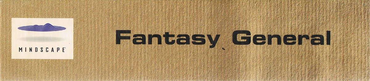 Spine/Sides for Fantasy General (DOS) (Cash & Carry Collection): Top