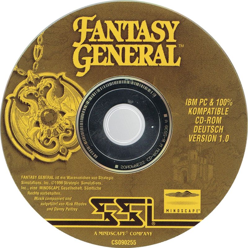 Media for Fantasy General (DOS) (Cash & Carry Collection)